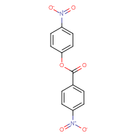 Chemical structure of 4-nitrophenyl 4-nitrobenzoate - CSSB00020583996