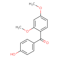 Chemical structure of 4-(2,4-dimethoxybenzoyl)phenol - CSSB00000019649