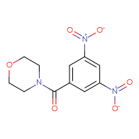 Chemical structure of 4-(3,5-dinitrobenzoyl)morpholine - CSSB00020600111