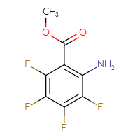 Chemical structure of methyl 2-amino-3,4,5,6-tetrafluorobenzoate - CSSB00011009275
