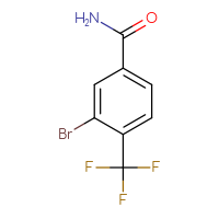 Chemical structure of 3-bromo-4-(trifluoromethyl)benzamide - CSSB00011012425