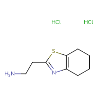 Chemical structure of 2-(4,5,6,7-tetrahydro-1,3-benzothiazol-2-yl)ethan-1-amine dihydrochloride - CSSB00015187504