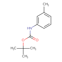 Chemical structure of tert-butyl N-(3-methylphenyl)carbamate - CSSB00012224310