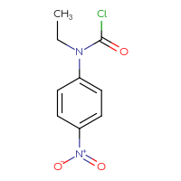 Chemical structure of N-ethyl-N-(4-nitrophenyl)carbamoyl chloride - CSSB06259280856