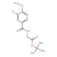 Chemical structure of tert-butyl 2-[(3-chloro-4-methoxyphenyl)formamido]acetate - CSSB02038641101