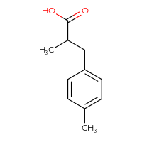 Chemical structure of 2-methyl-3-(4-methylphenyl)propanoic acid - CSSB00000698154