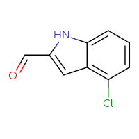 Chemical structure of 4-chloro-1H-indole-2-carbaldehyde - CSSB00000100866
