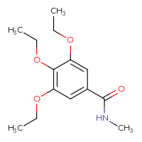 Chemical structure of 3,4,5-triethoxy-N-methylbenzamide - CSSB00025869322