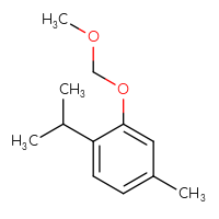 Chemical structure of 2-(methoxymethoxy)-4-methyl-1-(propan-2-yl)benzene - CSSB09892545248