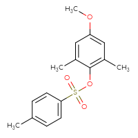 Chemical structure of 4-methoxy-2,6-dimethylphenyl 4-methylbenzene-1-sulfonate - CSSB02064390910