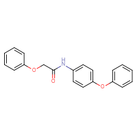 Chemical structure of 2-phenoxy-N-(4-phenoxyphenyl)acetamide - CSSB00027942544