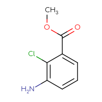 Chemical structure of methyl 3-amino-2-chlorobenzoate - CSSB00000756568