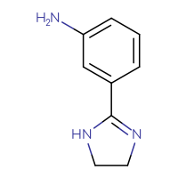 Chemical structure of 3-(4,5-dihydro-1H-imidazol-2-yl)aniline - CSSB00012279308