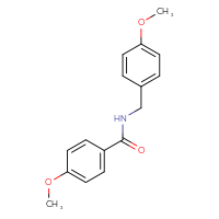 Chemical structure of 4-methoxy-N-[(4-methoxyphenyl)methyl]benzamide - CSSB00046209091