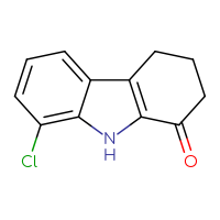 Chemical structure of 8-chloro-2,3,4,9-tetrahydro-1H-carbazol-1-one - CSSB00011236528