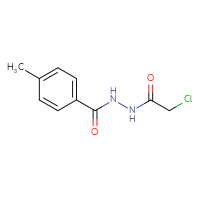 Chemical structure of N'-(2-chloroacetyl)-4-methylbenzohydrazide - CSSB00000009104