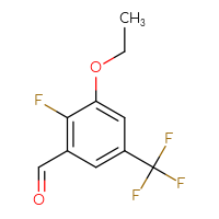 Chemical structure of 3-ethoxy-2-fluoro-5-(trifluoromethyl)benzaldehyde - CSSB00135187470