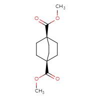 Chemical structure of 1,4-dimethyl bicyclo[2.2.2]octane-1,4-dicarboxylate - CSSB20620690347