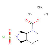 Chemical structure of tert-butyl (4aS,7aS)-6-(chlorosulfonyl)-octahydro-1H-pyrrolo[3,4-b]pyridine-1-carboxylate - CSSB14975689165