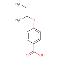 Chemical structure of 4-(butan-2-yloxy)benzoic acid - CSSB00000188679