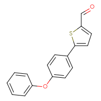 Chemical structure of 5-(4-phenoxyphenyl)thiophene-2-carbaldehyde - CSSB00160519959