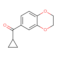 Chemical structure of 6-cyclopropanecarbonyl-2,3-dihydro-1,4-benzodioxine - CSSB00011267452