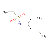 Chemical structure of N-[1-(methylsulfanyl)butan-2-yl]ethene-1-sulfonamide - CSSB00153707324