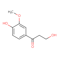 Chemical structure of 3-hydroxy-1-(4-hydroxy-3-methoxyphenyl)propan-1-one - CSSB00010260177
