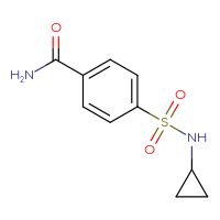 Chemical structure of 4-(cyclopropylsulfamoyl)benzamide - CSSB00000267335