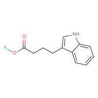 Chemical structure of potassium 4-(1H-indol-3-yl)butanoate - CSSB03549785679