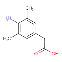 Chemical structure of 2-(4-amino-3,5-dimethylphenyl)acetic acid - CSSB00009883053