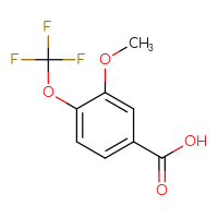 Chemical structure of 3-methoxy-4-(trifluoromethoxy)benzoic acid - CSSB00012349808
