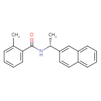 Chemical structure of 2-methyl-N-[(1R)-1-(naphthalen-2-yl)ethyl]benzamide - CSSB00132302946