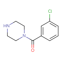 Chemical structure of 1-(3-chlorobenzoyl)piperazine - CSSB00000246637