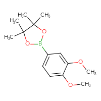 Chemical structure of 2-(3,4-dimethoxyphenyl)-4,4,5,5-tetramethyl-1,3,2-dioxaborolane - CSSB00012350665