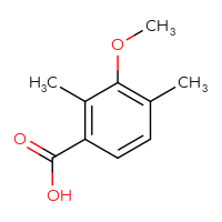 Chemical structure of 3-methoxy-2,4-dimethylbenzoic acid - CSSB00016181430