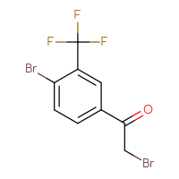 Chemical structure of 2-bromo-1-[4-bromo-3-(trifluoromethyl)phenyl]ethan-1-one - CSSB00012960638