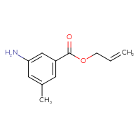 Chemical structure of prop-2-en-1-yl 3-amino-5-methylbenzoate - CSSB00000102704