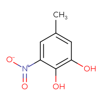 Chemical structure of 5-methyl-3-nitrobenzene-1,2-diol - CSSB00021539208