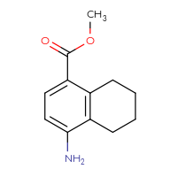 Chemical structure of methyl 4-amino-5,6,7,8-tetrahydronaphthalene-1-carboxylate - CSSB00010582681