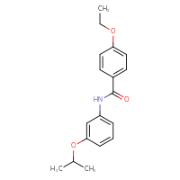 Chemical structure of 4-ethoxy-N-[3-(propan-2-yloxy)phenyl]benzamide - CSSB00104387076