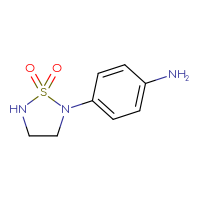 Chemical structure of 2-(4-aminophenyl)-1λ⁶,2,5-thiadiazolidine-1,1-dione - CSSB00010321649