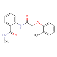 Chemical structure of N-methyl-2-[2-(2-methylphenoxy)acetamido]benzamide - CSSB00027787828