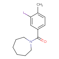 Chemical structure of 1-(3-iodo-4-methylbenzoyl)azepane - CSSB00020580027