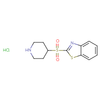 Chemical structure of 2-(piperidine-4-sulfonyl)-1,3-benzothiazole hydrochloride - CSSB14813048898