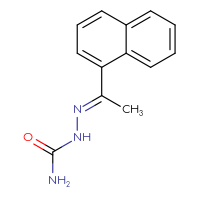 Chemical structure of [(E)-[1-(naphthalen-1-yl)ethylidene]amino]urea - CSSB00025747964