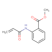 Chemical structure of methyl 2-(prop-2-enamido)benzoate - CSSB00000725384