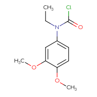 Chemical structure of N-(3,4-dimethoxyphenyl)-N-ethylcarbamoyl chloride - CSSB06263762676