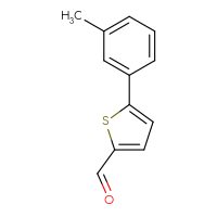Chemical structure of 5-(3-methylphenyl)thiophene-2-carbaldehyde - CSSB00011265016