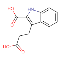 Chemical structure of 3-(2-carboxyethyl)-1H-indole-2-carboxylic acid - CSSB00020644087